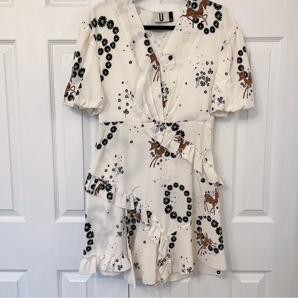 TOPSHOP Silk bambi mini tea dress